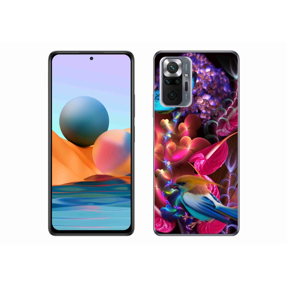 Gél borítás mmCase a Xiaomi Redmi Note 10 Pro számára - színes virágok