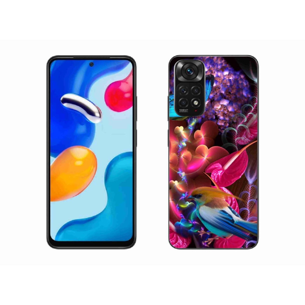 Gél borító mmCase a Xiaomi Redmi Note 11S 4G-hez - színes virágok