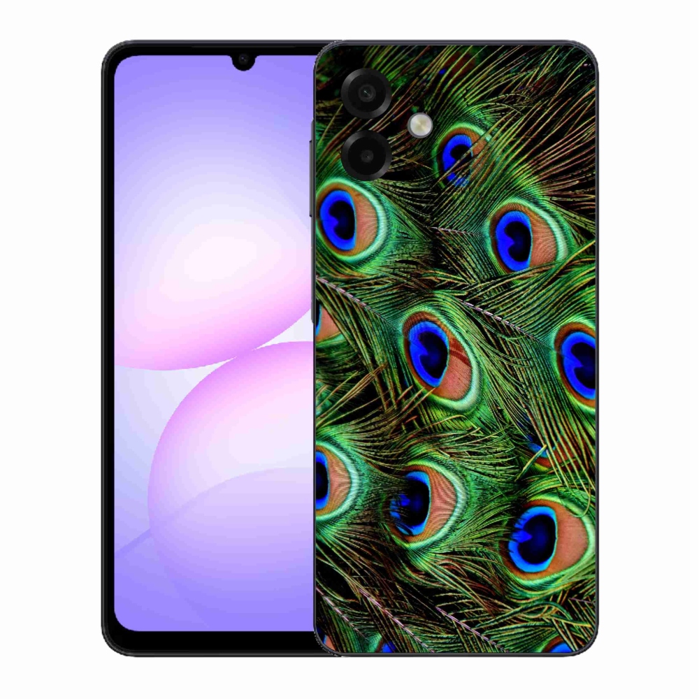 Zselés borítás mmCase Samsung Galaxy A07 4G - pávatoll