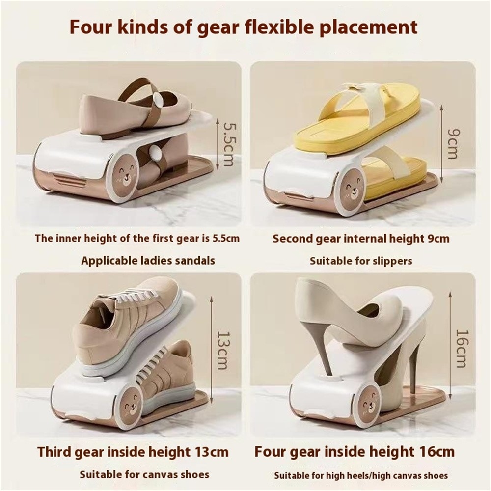 Állítható kétrétegű cipőrendező