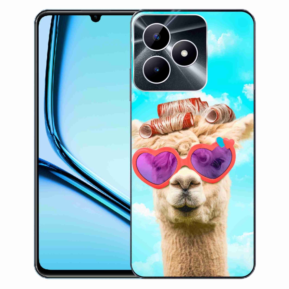 Zselés borítás mmCase a Realme Note 50 készülékhez - szemüveges láma