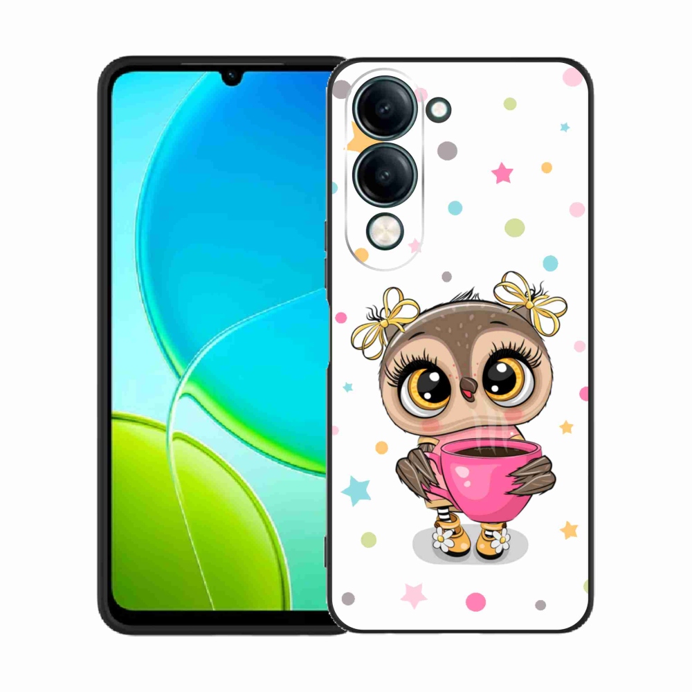 Gél borító mmCase a Vivo Y29s 5G készülékhez - rajzfilm bagoly