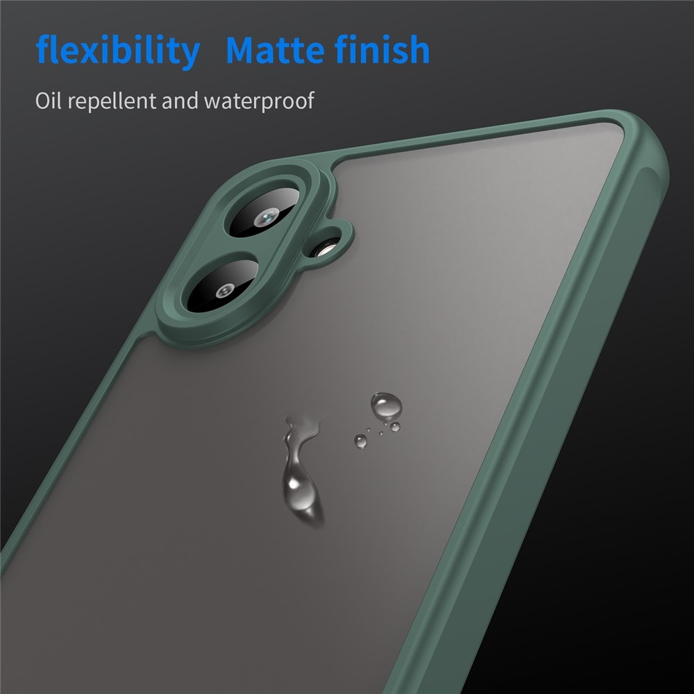 Zselés tok kemény hátlappal Samsung Galaxy A07 4G - zöld