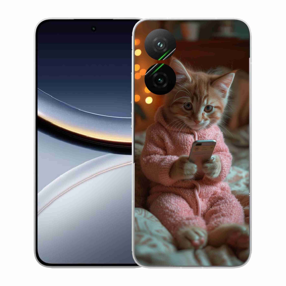 Gél borító mmCase a Xiaomi Poco F7 5G-hez - baba a mobillal