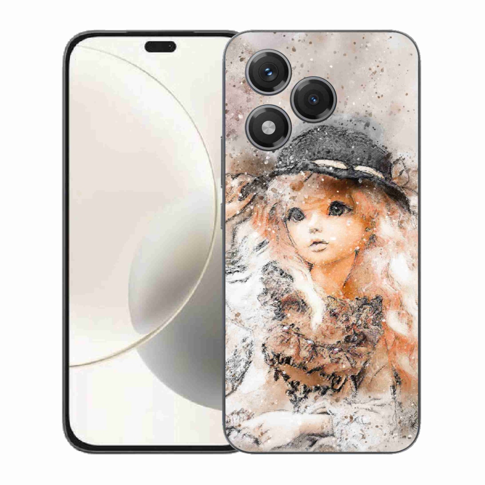 Gél borítás mmCase a Honor 400 Lite-hoz - lány sapkával