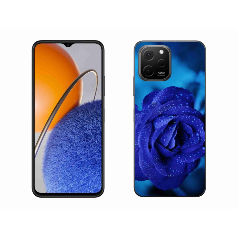 Gél tok mmCase a Huawei Nova Y61 készülékhez - kék rózsa