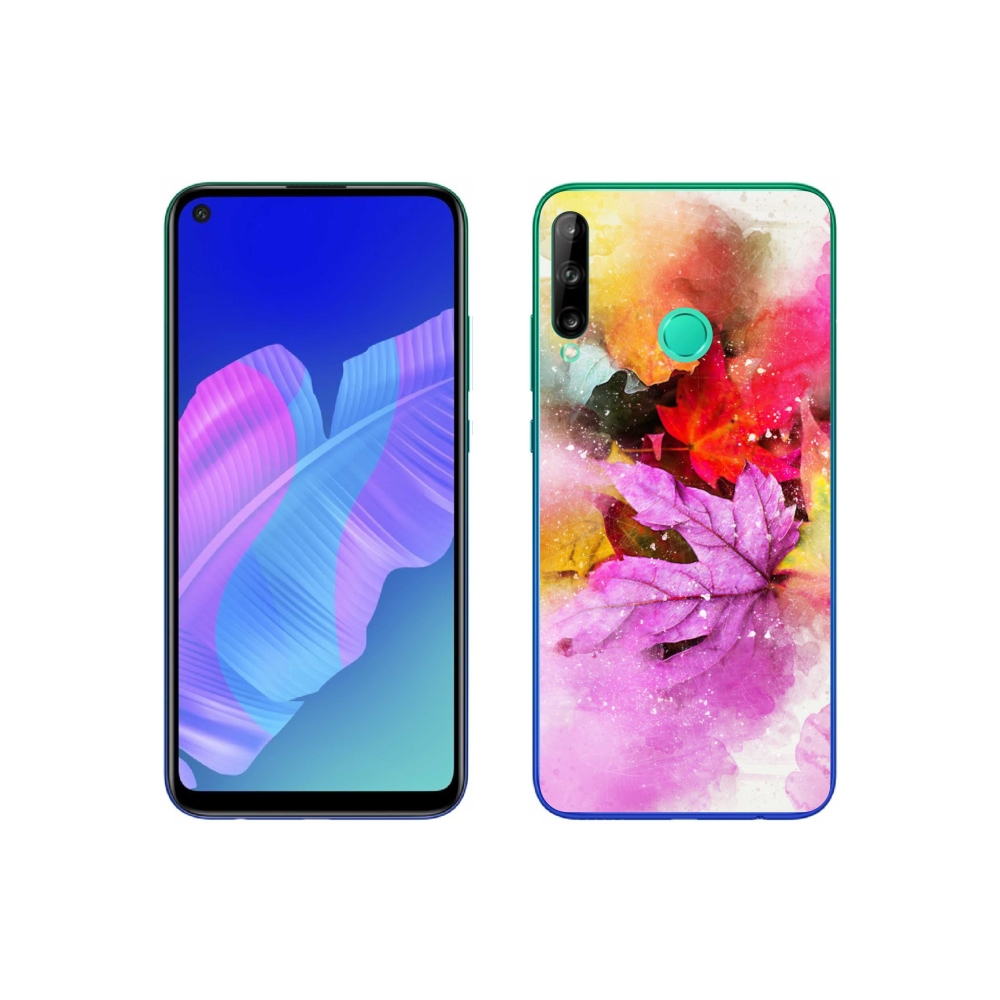Gél borító mmCase a Huawei P40 Lite E - színes levelek számára