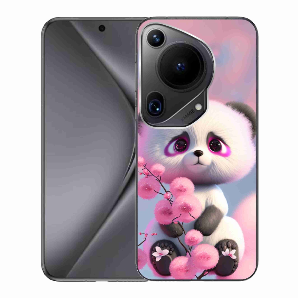 Gél borító mmCase a Huawei Pura 70 Ultra számára - aranyos panda 1