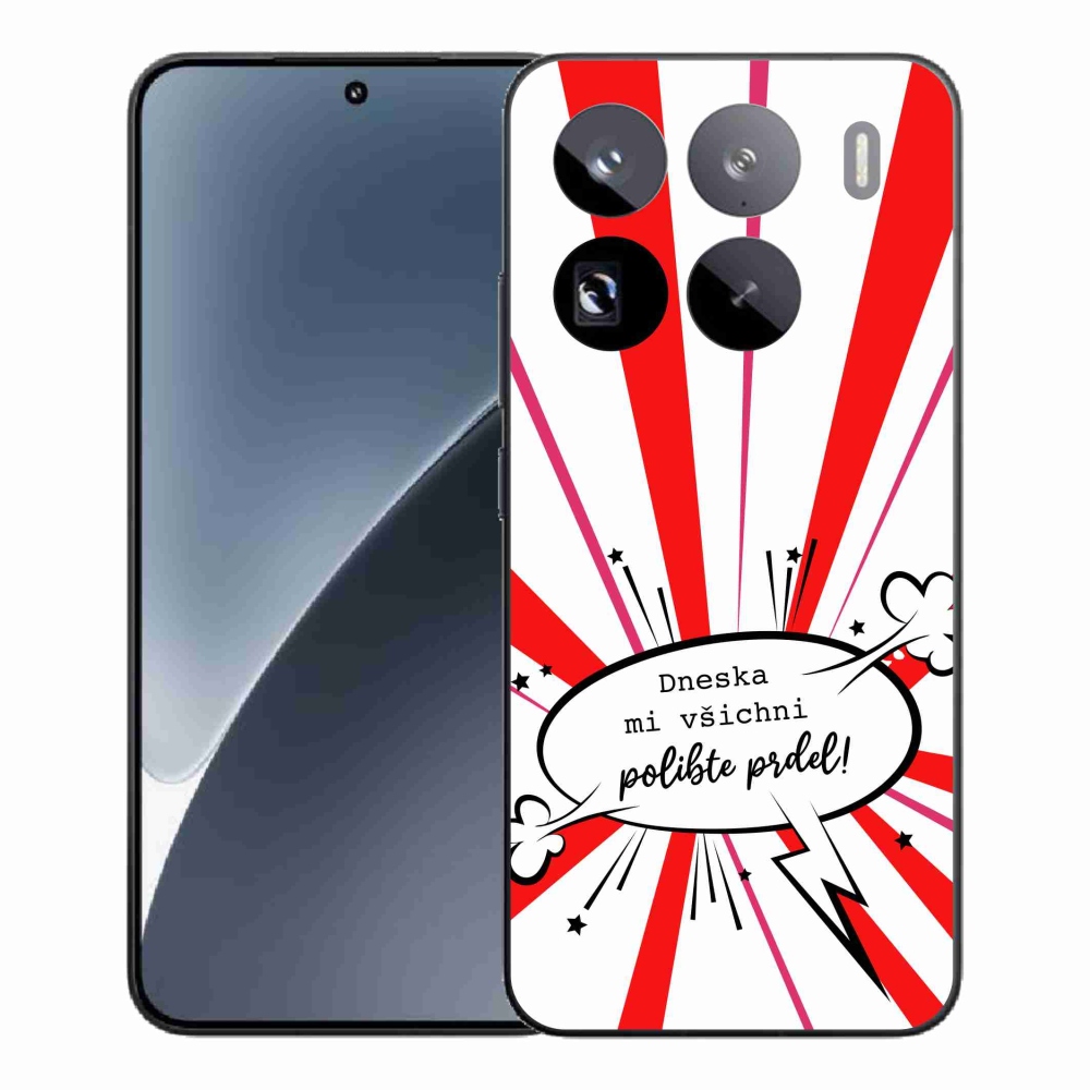 Gél borító mmCase a Xiaomi 15 Pro-hoz - vicces szöveg 15 fehér háttérrel