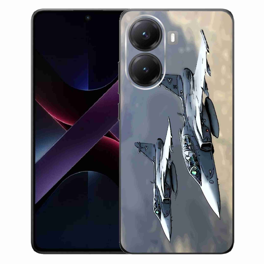 Gél borítás mmCase a Xiaomi Poco X7 Pro 5G számára - vadászrepülők