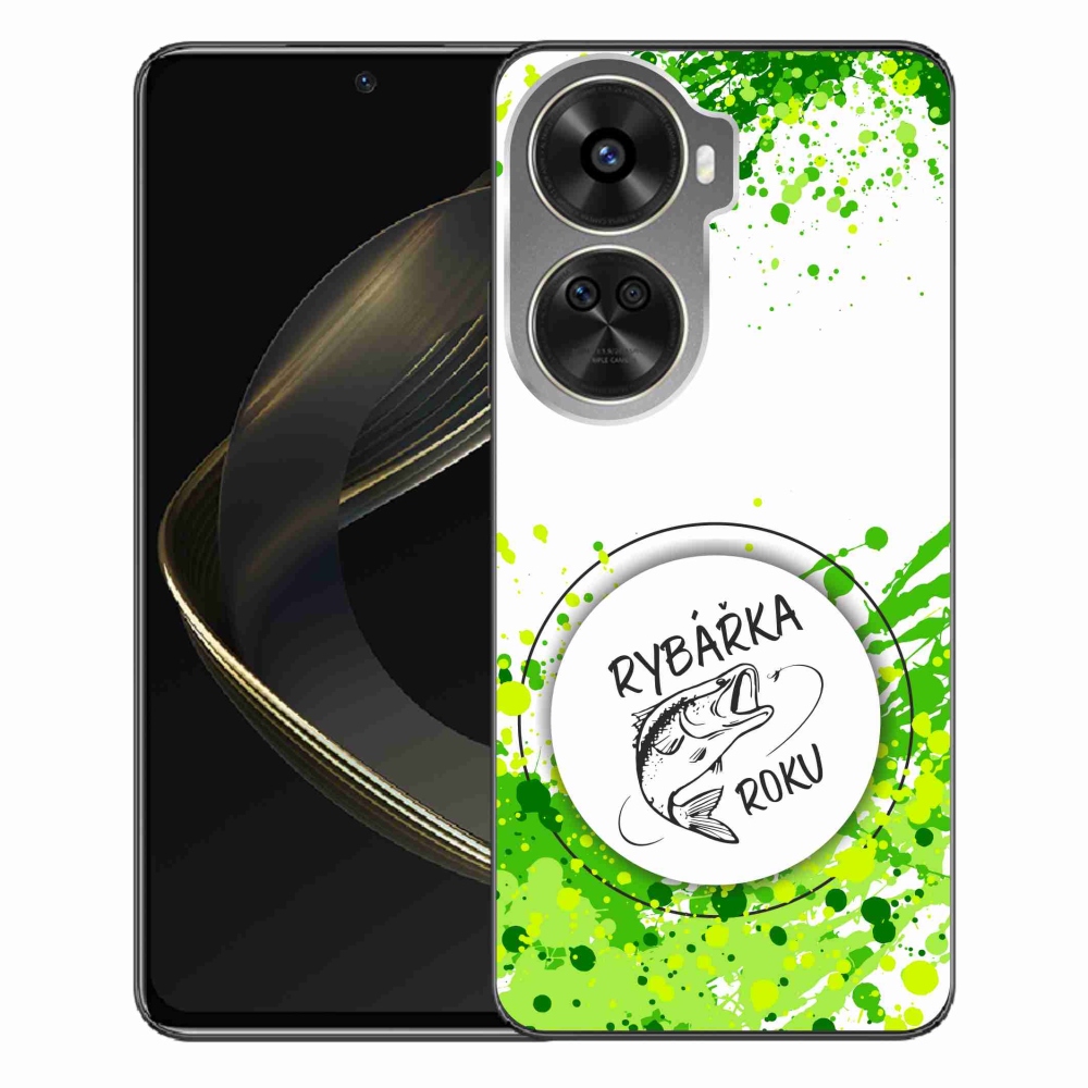 Gél borító mmCase a Huawei Nova 12 SE-n - az év halászának fehér háttere