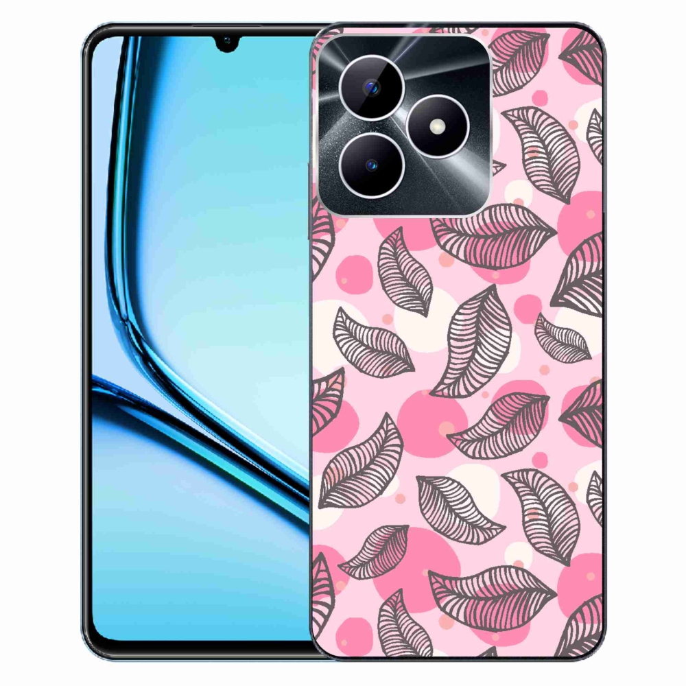 Zselés borító mmCase a Realme Note 50 készülékhez - rajzfilmes hulló levelek