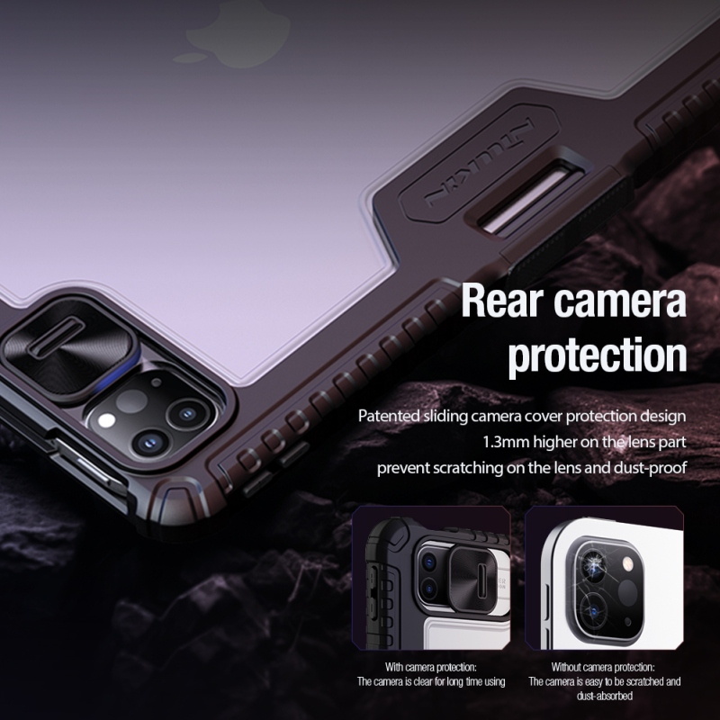 Nillkin Bumper PRO védőállvány tok többszögű iPad Pro 13 2024 Fekete