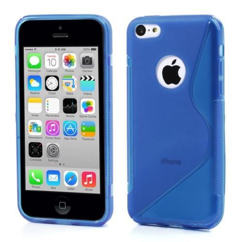 S-line zselés tok iPhone 5C készülékhez - kék