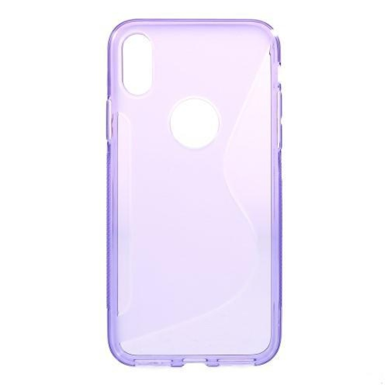 S-line zselés tok iPhone X készülékhez - lila