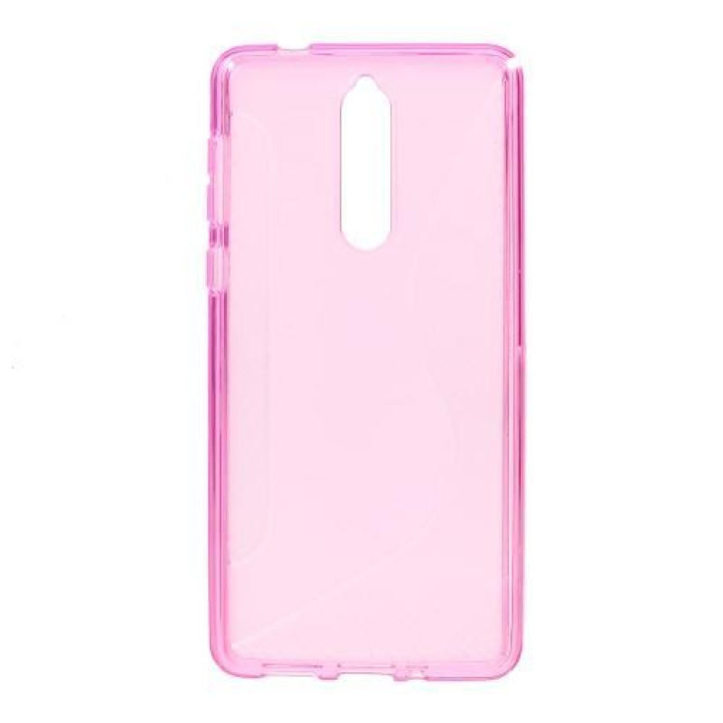 S-line zselés tok Nokia 8-hoz - rózsaszín