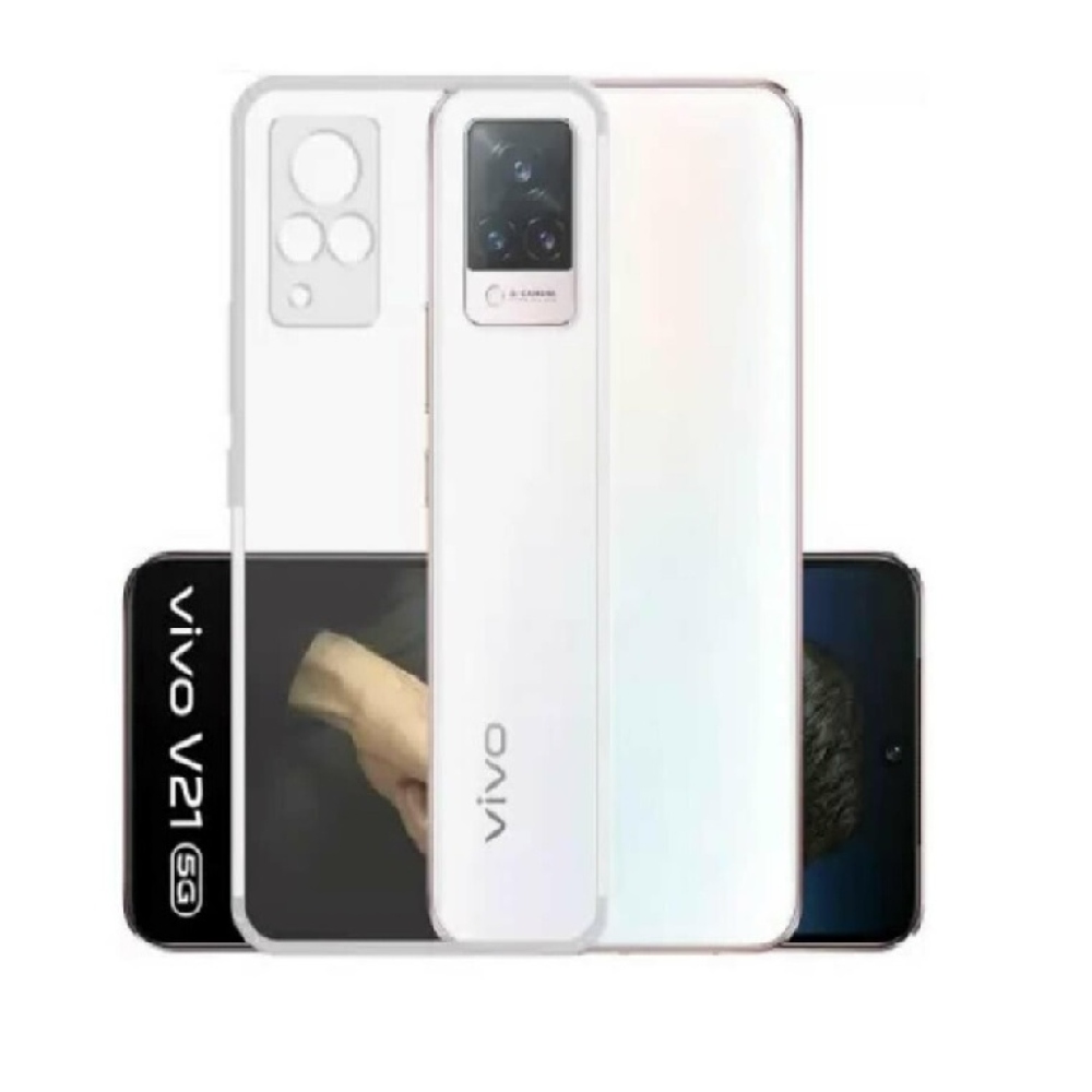 Átlátszó zselés tok a Vivo V21 4G/5G készülékhez - átlátszó