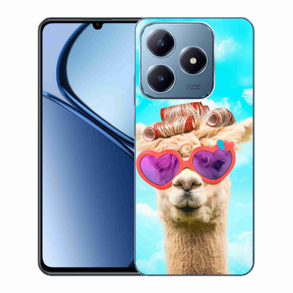 Zselés borítás mmCase a Realme C63 készülékhez - szemüveges láma