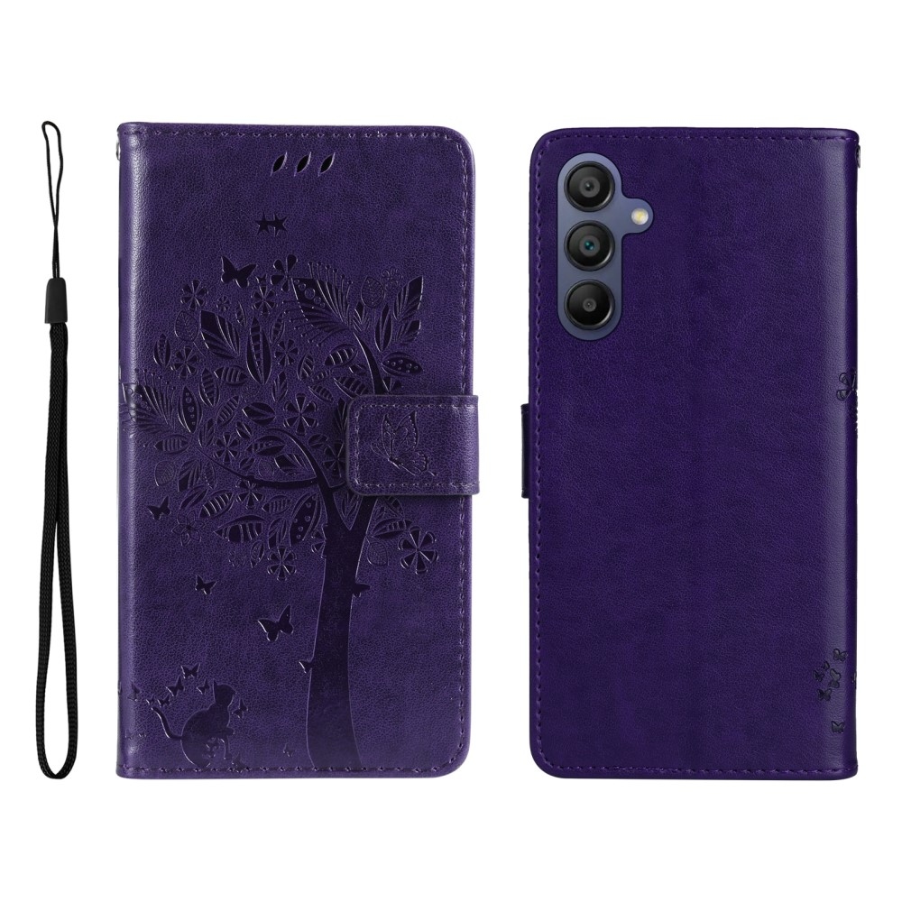 Fák könyve tok Samsung Galaxy A16 4G/5G/A26 5G - sötétlila