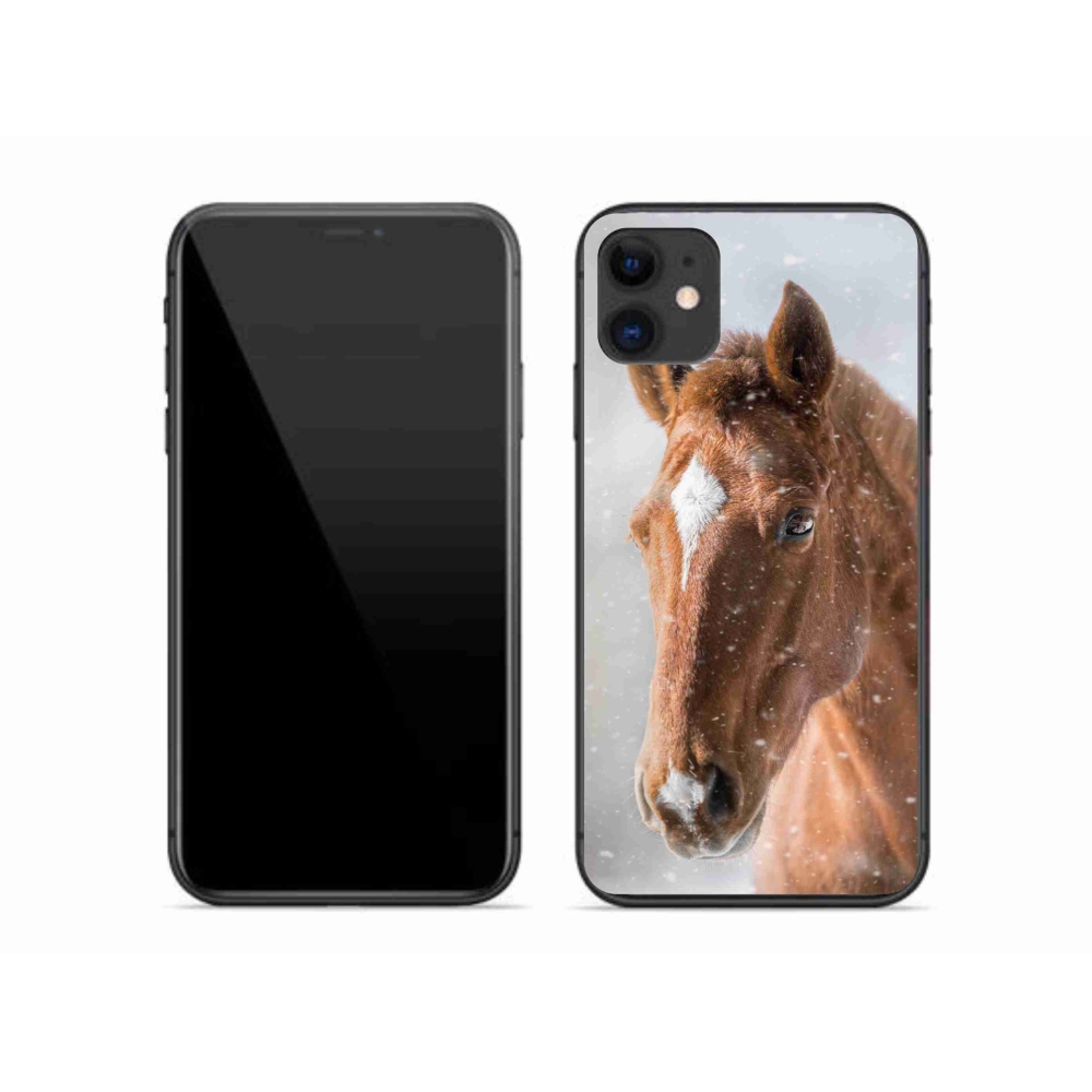 Zselés borítás mmCase iPhone 11 készülékhez - barna ló 2