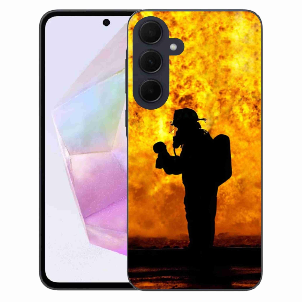 Gél borítás mmCase Samsung Galaxy A35 5G - tűzoltó számára