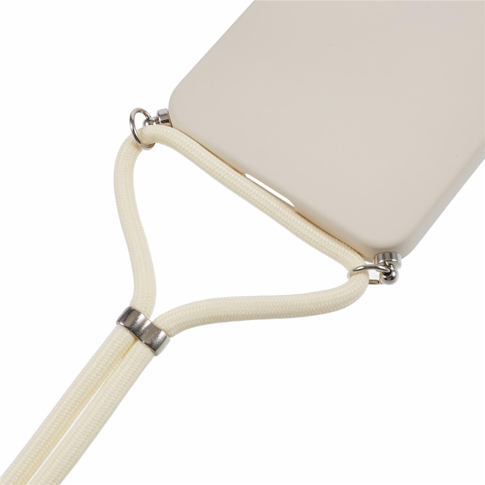 Bélelt zselés tok húzózsinórral Samsung Galaxy A17 4G/5G - fehér