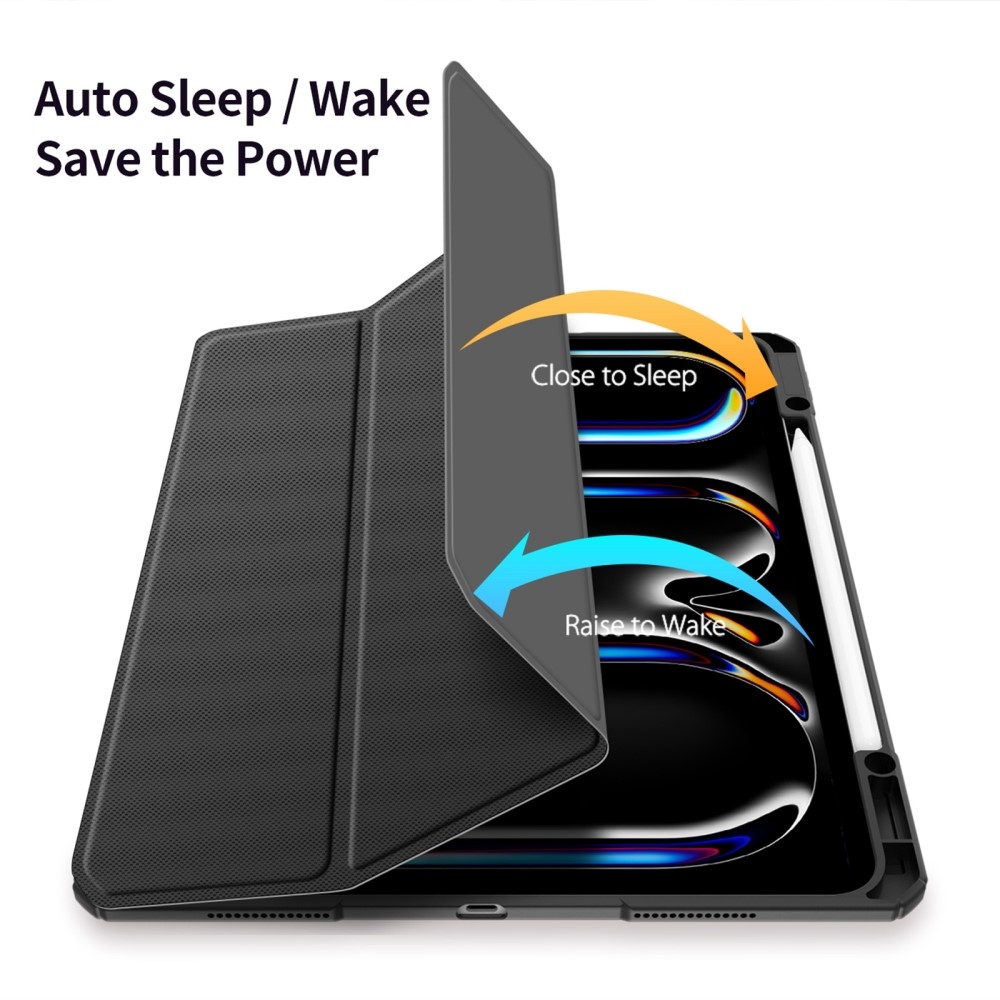 DUX okos tok iPad Pro 13 (2024) - fekete