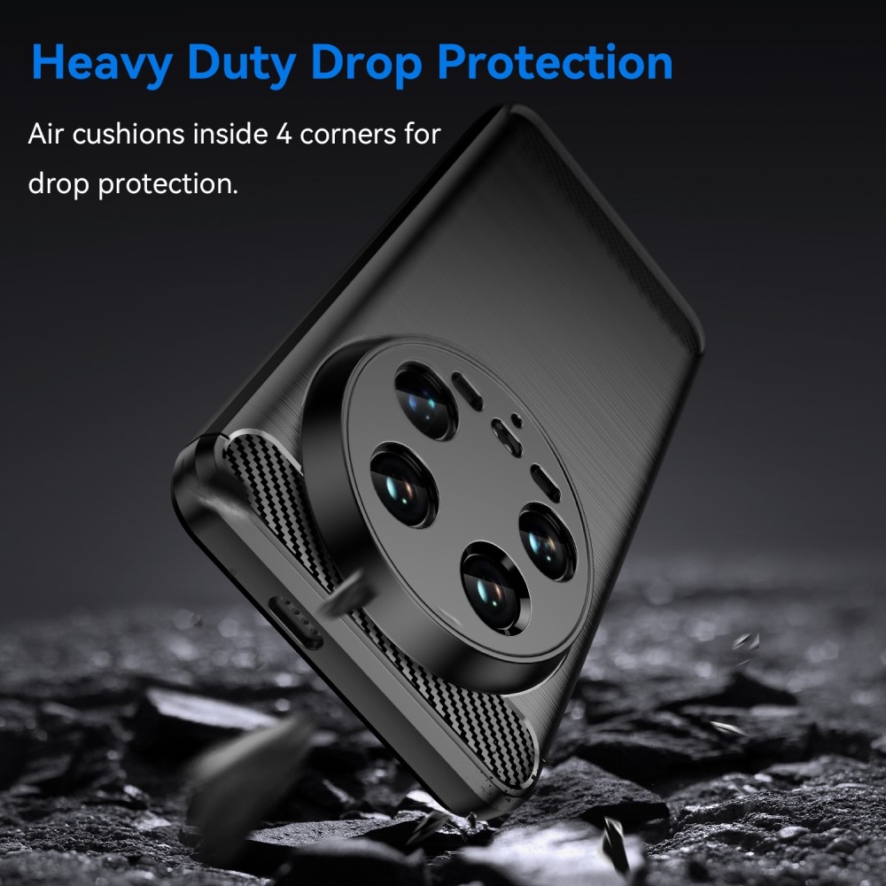 Szénálló gél tok a Xiaomi 14 Ultra számára - fekete