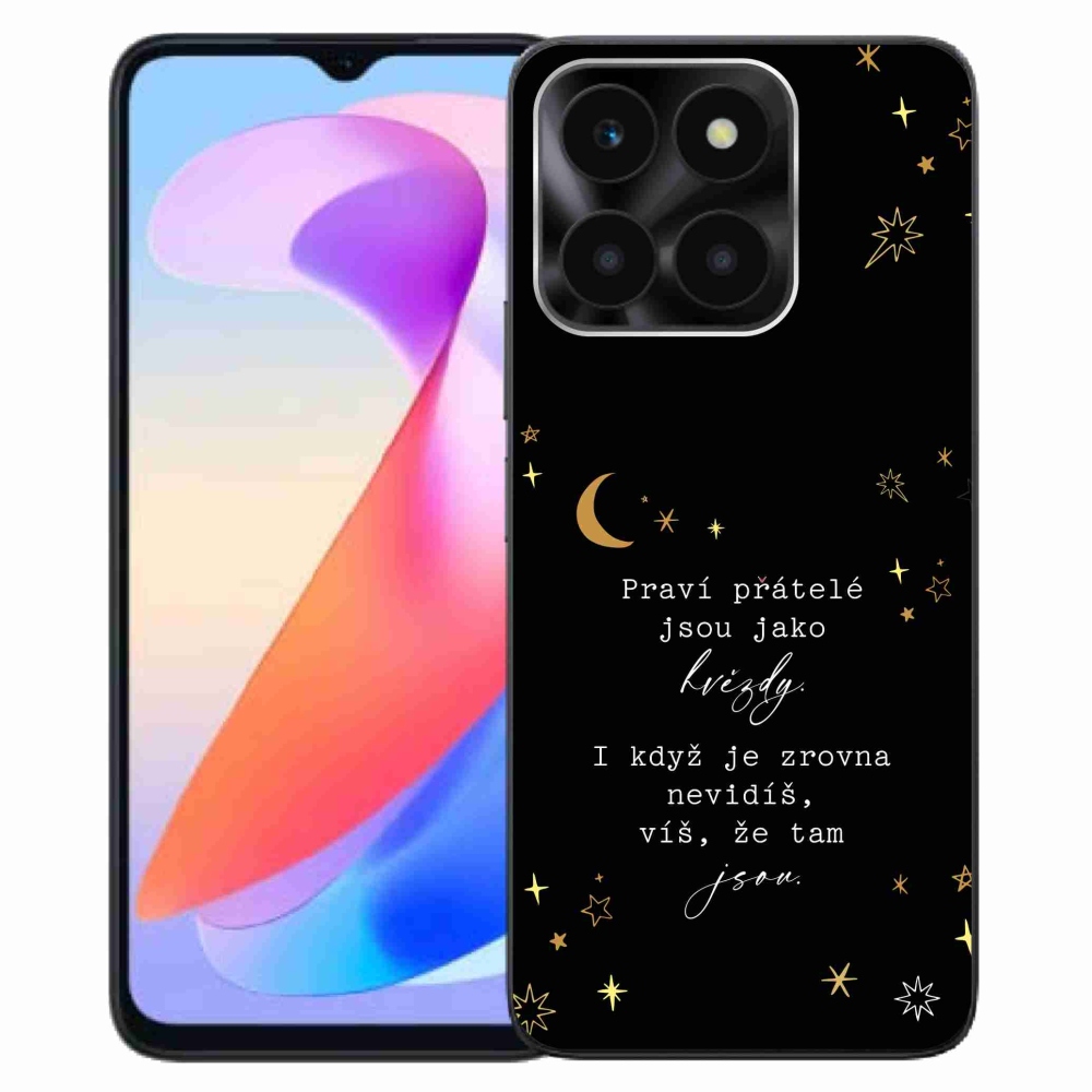 Gél borítás mmCase a Honor X6a készülékhez - Idézet 6 fekete háttér