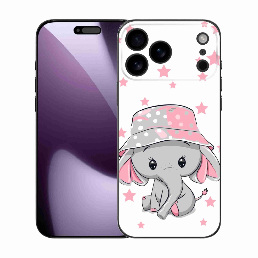 Zselés borítás mmCase iPhone 17 Pro Max készülékhez - rózsaszín elefánt