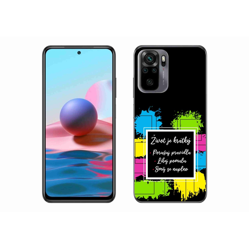 Gél borítás mmCase a Xiaomi Poco M5s számára - idézem 5 fekete háttér