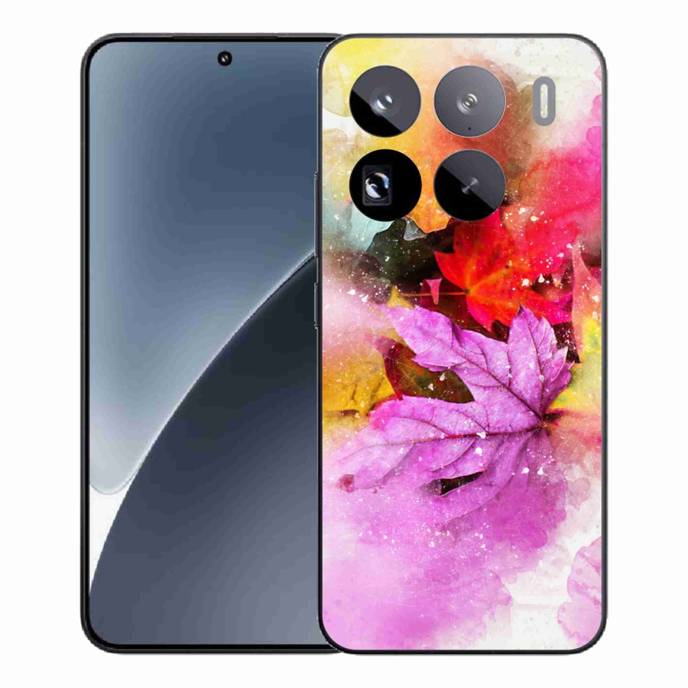 Gél borítás mmCase a Xiaomi 15 Pro számára - színes levelek