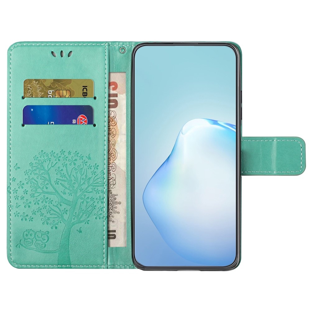 Fás könyv tok Samsung Galaxy A15 4G/5G készülékhez - teal színű