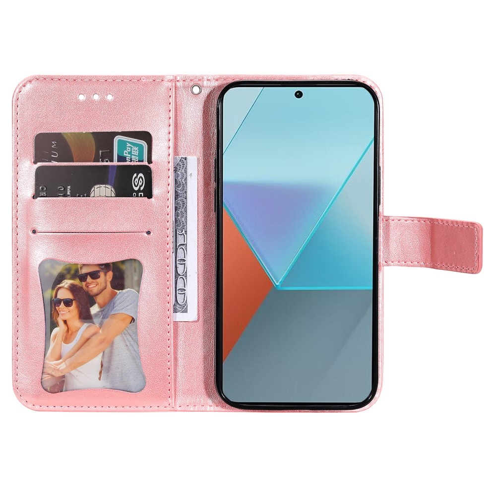 Mandala könyv tok a Xiaomi Redmi Note 13 Pro 5G/Poco X6 5G számára - rózsaszínű