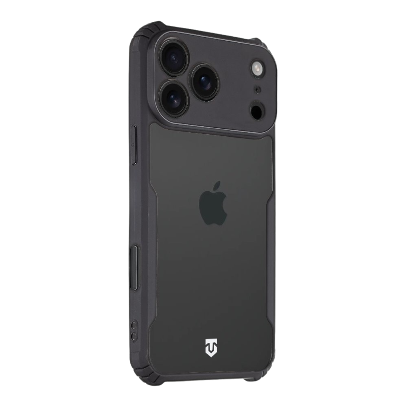 Tactical Quantum Stealth tok az Apple iPhone 18 Pro Max készülékhez, átlátszó/fekete