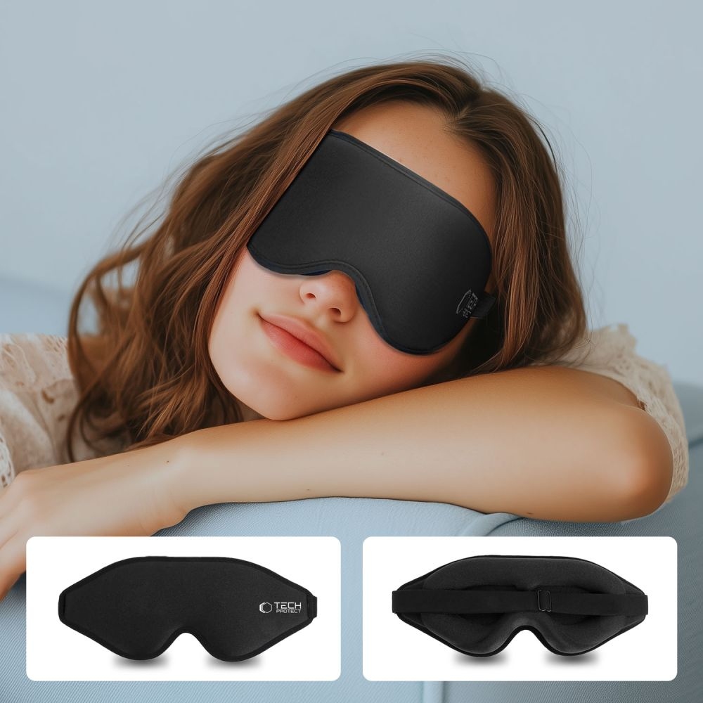 Tech-Protect EyeShade 3D alvómaszk - fekete