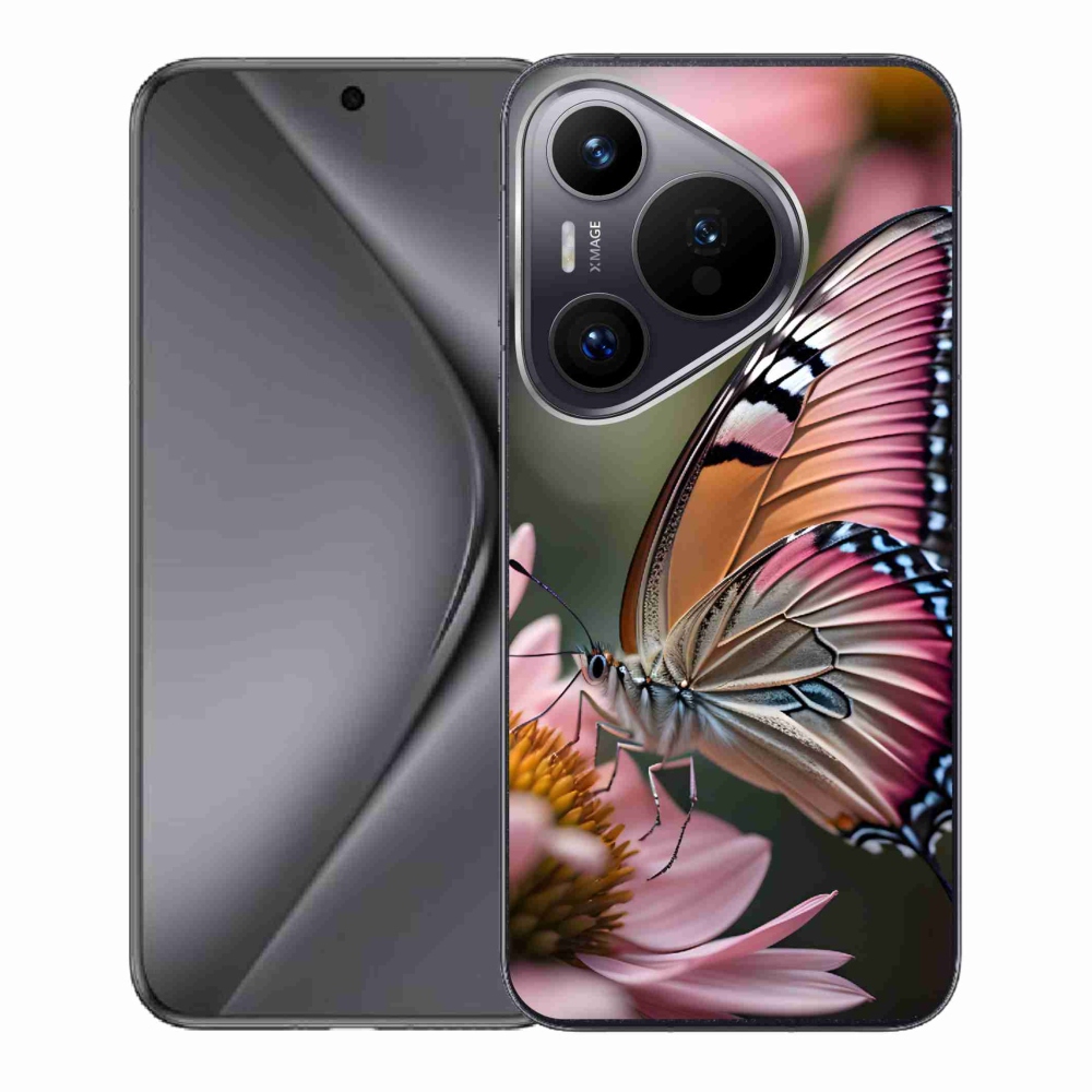 Gél borítás mmCase a Huawei Pura 70 készülékhez - színes pillangó