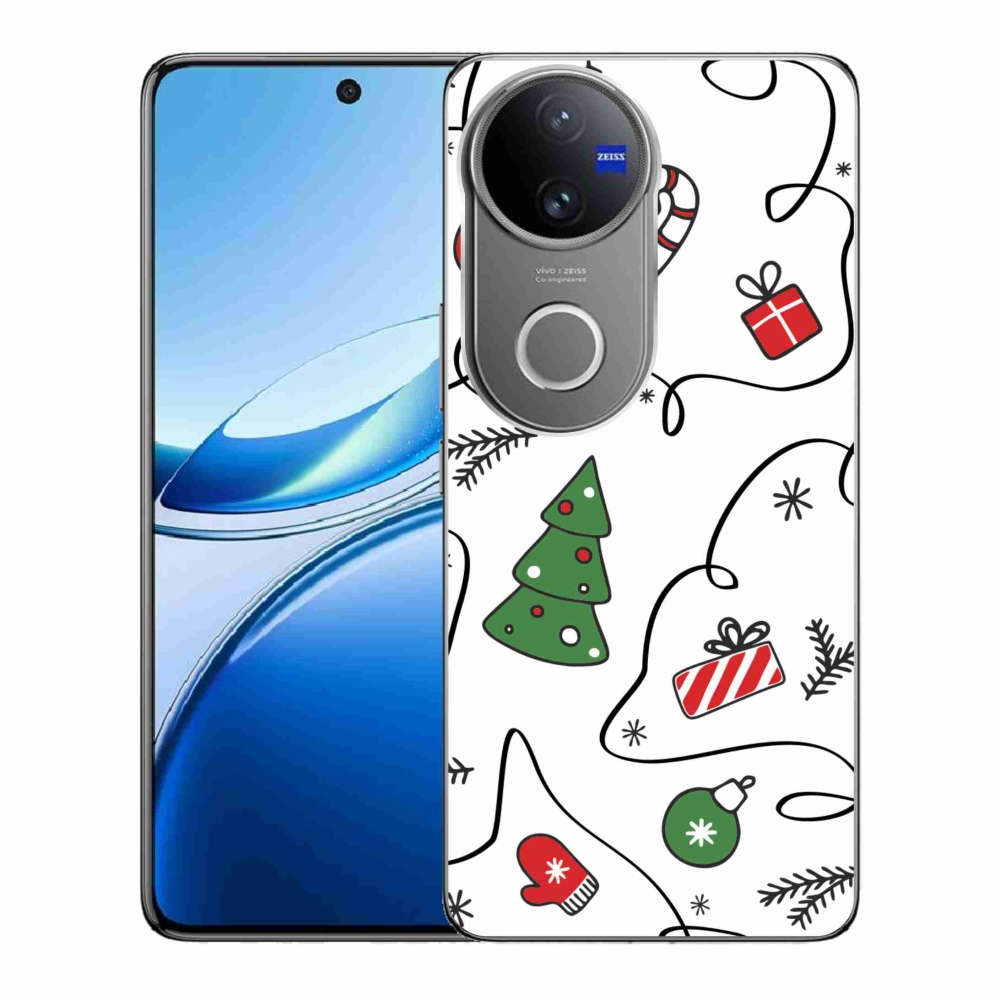 Gél borító mmCase a Vivo V50 5G készülékhez - karácsonyi motívumok