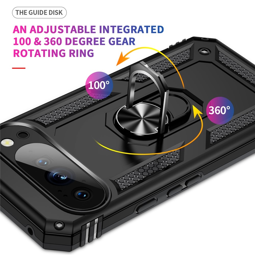 Gyűrűálló borítás a Google Pixel 10 Pro/Pixel 10 készülékhez - fekete