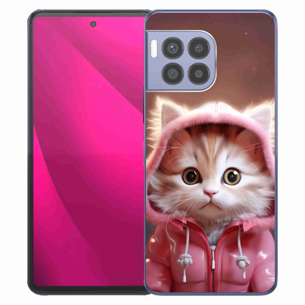 Zselés borítás mmCase a T-Mobile T Phone 2 Pro készülékhez - aranyos cica 3