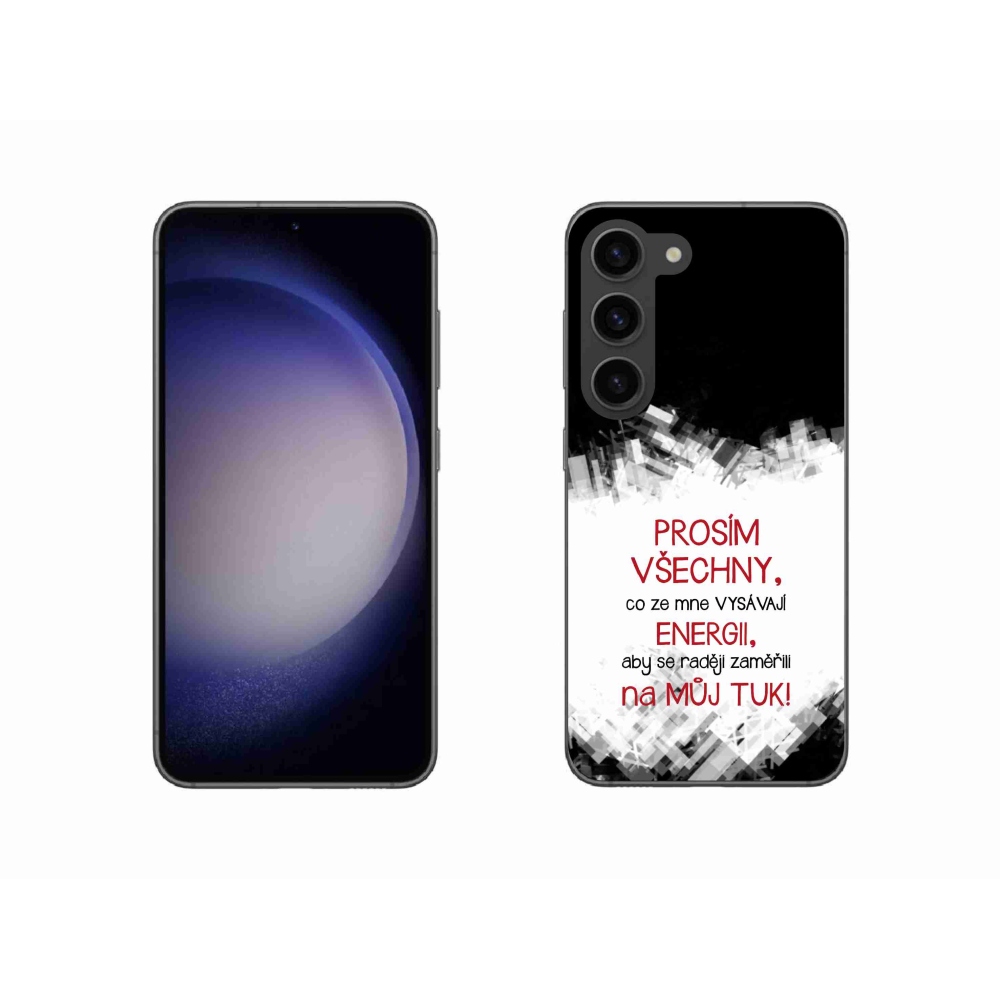 Gél borító mmCase Samsung Galaxy S23 5G - vicces szöveg 1 piros