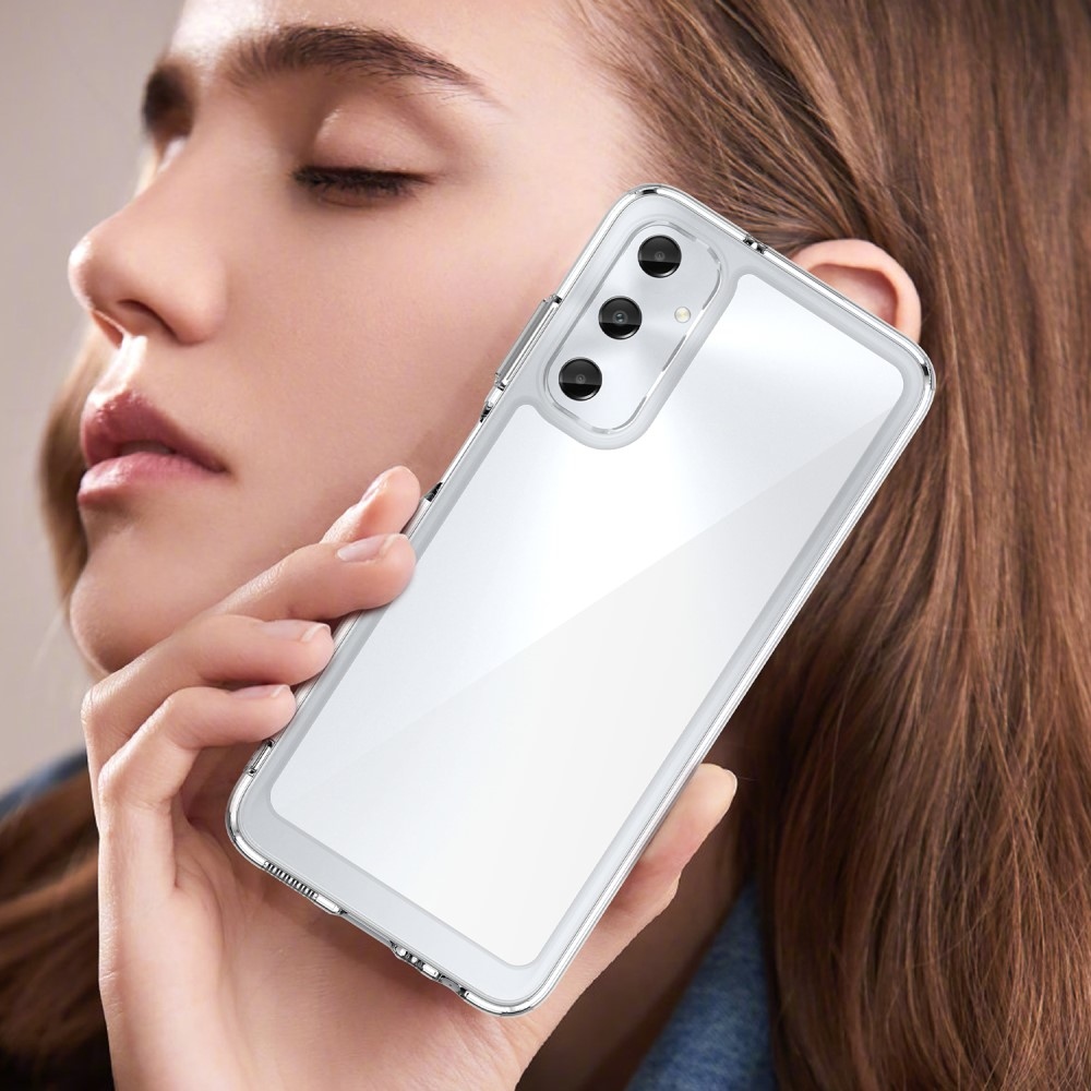 Gél tok kemény hátlappal Samsung Galaxy A05s készülékhez - átlátszó