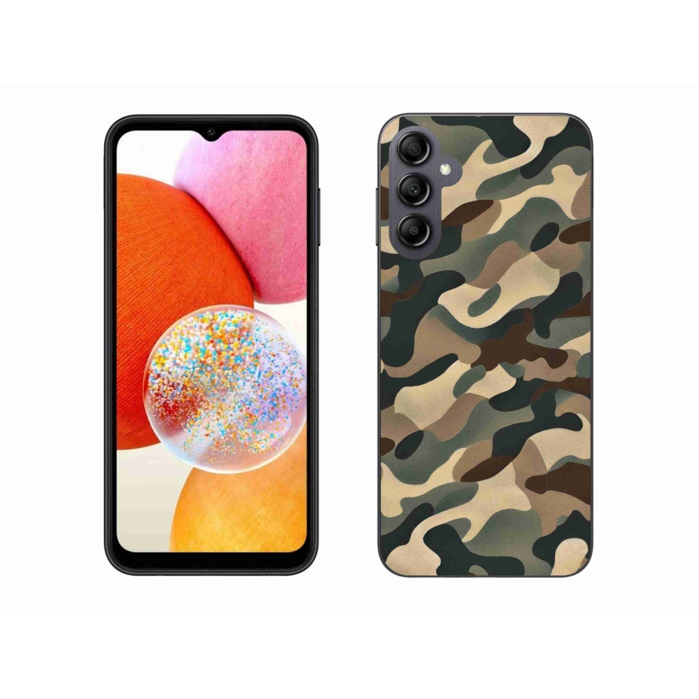 Zselés borítás mmCase Samsung Galaxy A14 4G/5G - terepszínű minta 11
