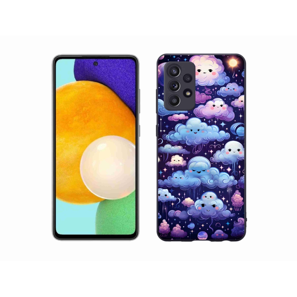 Zselés borítás mmCase Samsung Galaxy A52/A52 5G - felhők