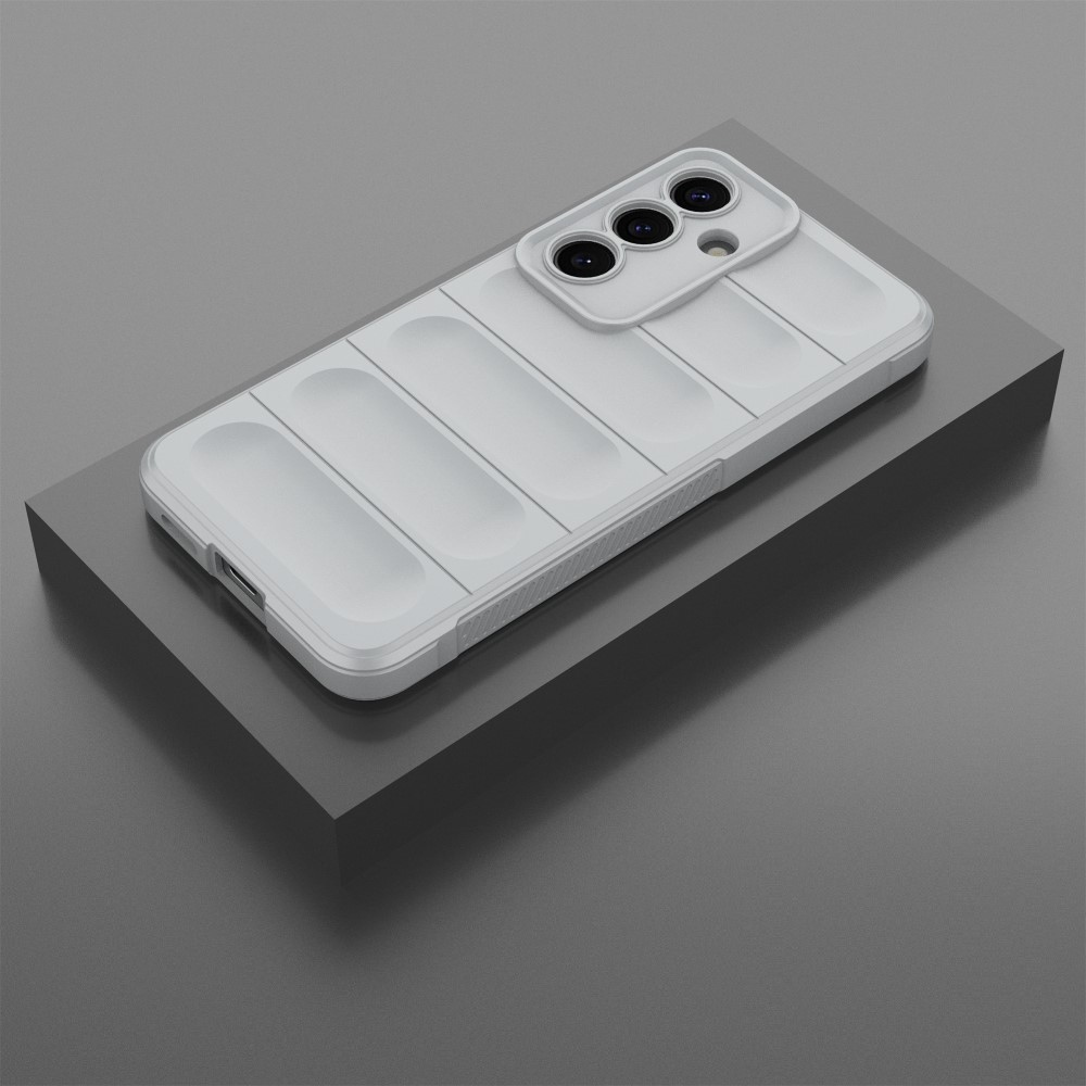 Rugg tartós zselés tok Samsung Galaxy S25 készülékhez - világosszürke