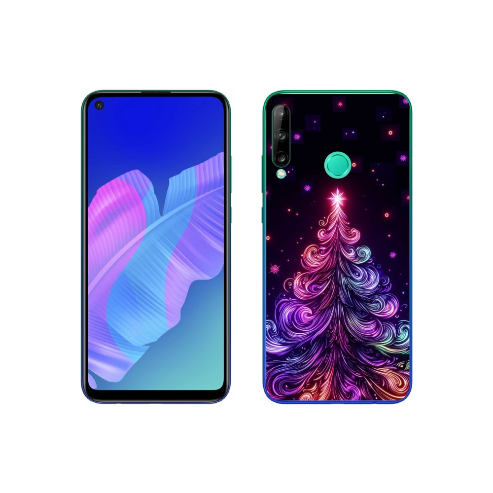 Gél borítás mmCase a Huawei P40 Lite E - neon karácsonyfa 1