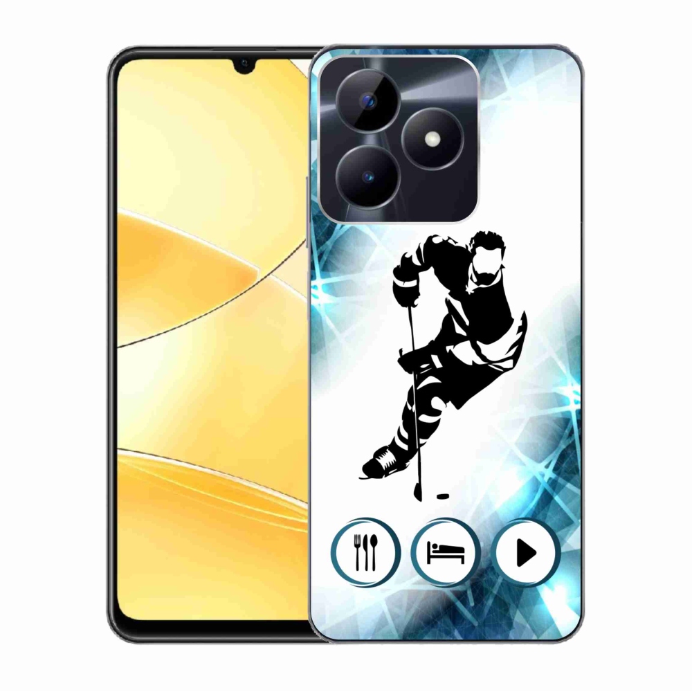 Zselés borítás mmCase a Realme C51/C53 készülékhez - jégkorong 1