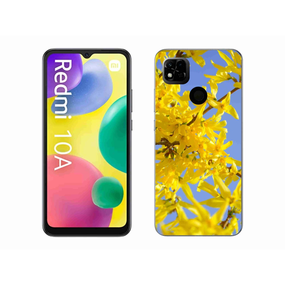 Gél borítás mmCase a Xiaomi Redmi 10A számára - sárga virágok