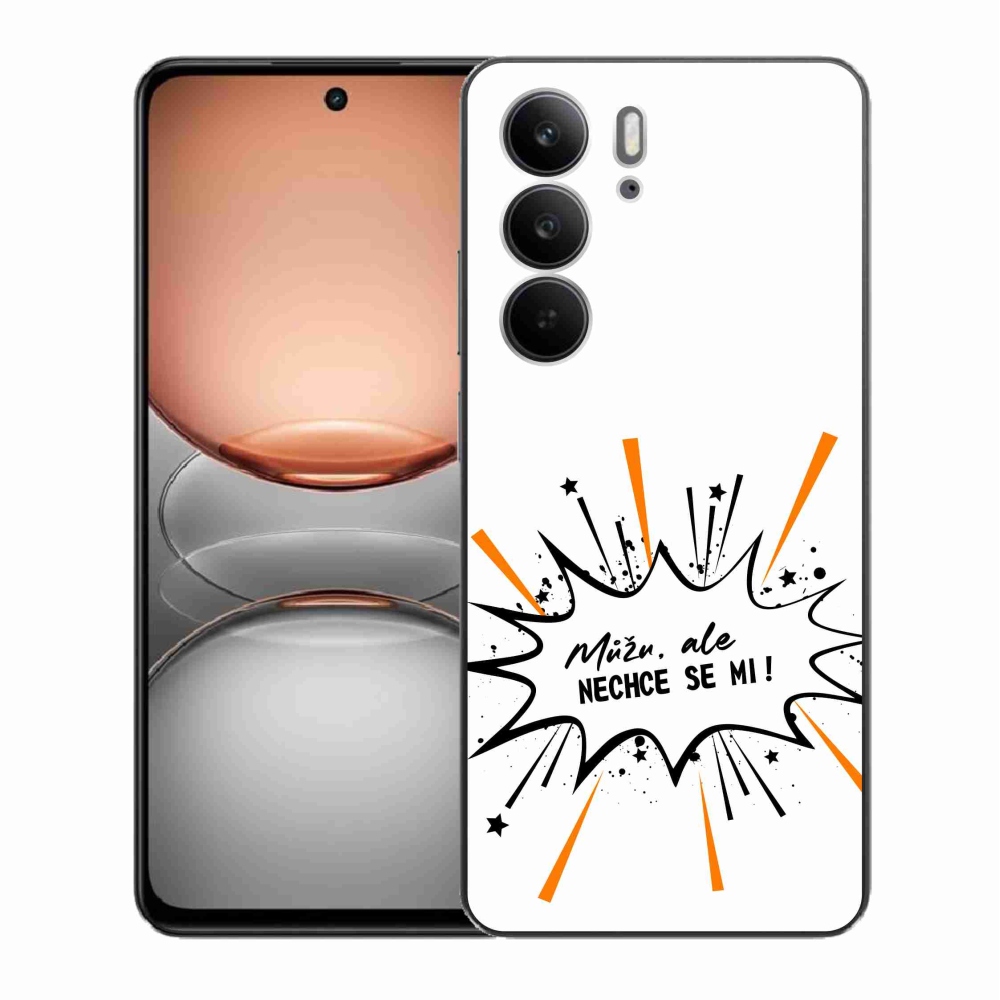 Gél borító mmCase a Realme C75 készülékhez - vicces szöveg 11 fehér háttér