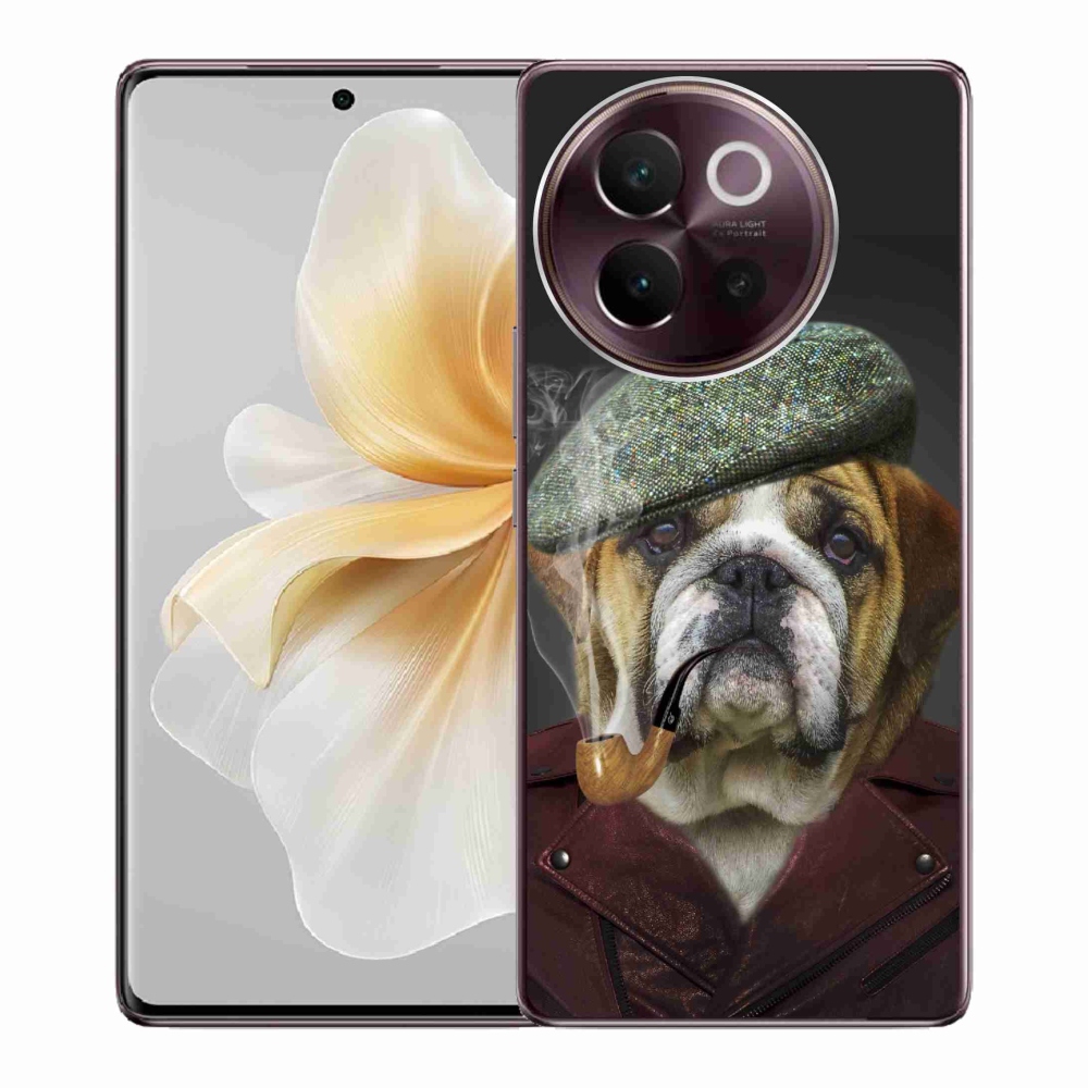 Gél borítás mmCase a Vivo V40 Lite 5G-hez - kutya csővel